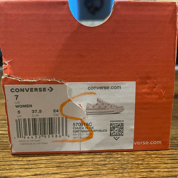 Chuck 70 bright Egret/Poppy/black low top (FINAL PRICE) - Picture 11 of 15